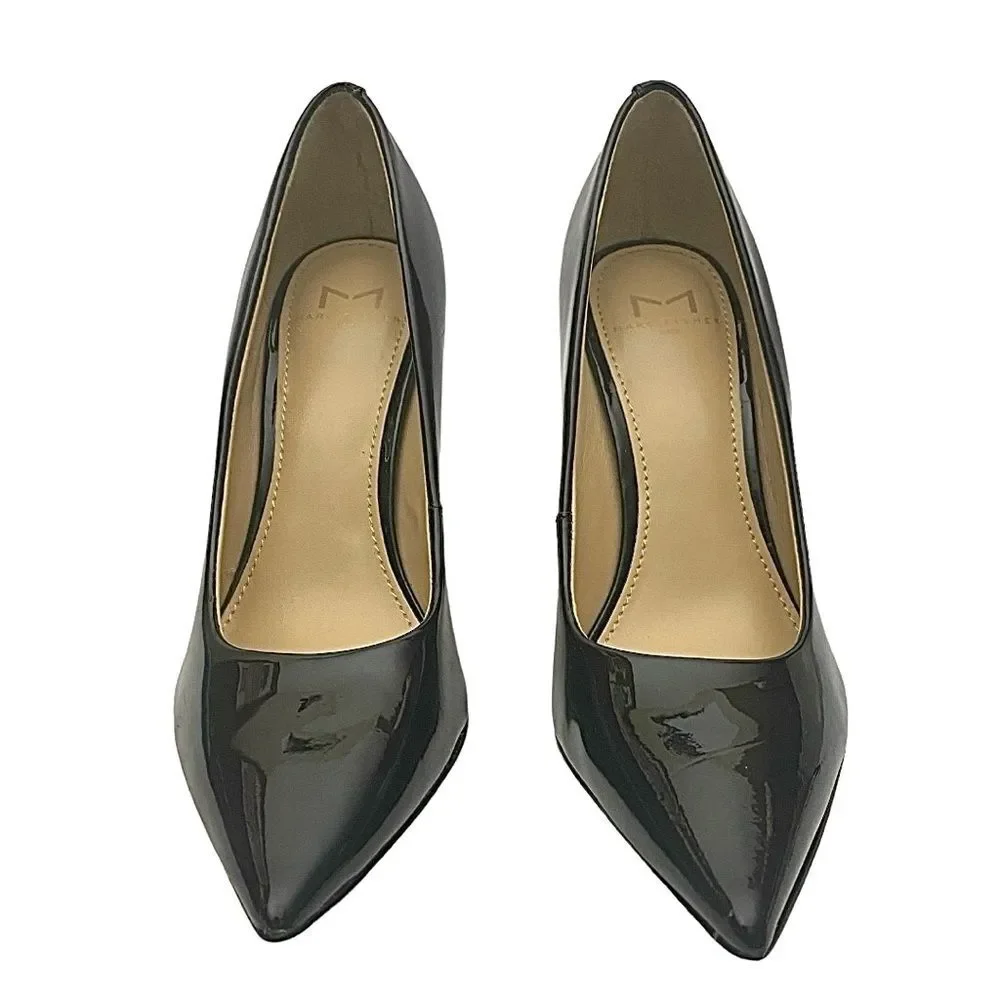 Marc Fisher LTD SASSIE Women’s 5.5M Black Leather Pointed Toe Stiletto Pumps - Picture 5 of 13